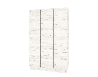 Шкаф трехстворчатый "Вертикаль"  (крафт белый)