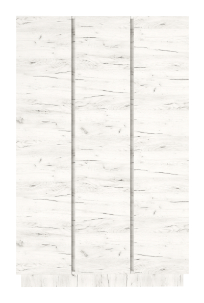 Шкаф трехстворчатый "Вертикаль"  (крафт белый)