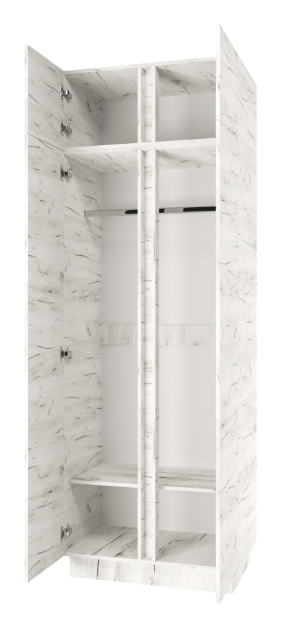 Антресоль к шкафу "Вертикаль" двухстворчатому(крафт белый)