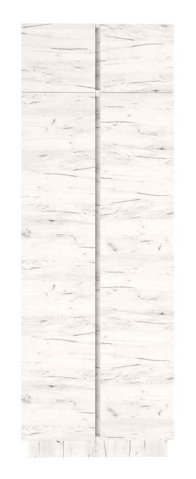 Антресоль к шкафу "Вертикаль" двухстворчатому(крафт белый)