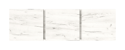 Антресоль к шкафу "Вертикаль" трехстворчатому (крафт белый)