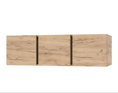 Антресоль к шкафу "Вертикаль" двухстворчатому(крафт белый)Антресоль к шкафу "Вертикаль" трехстворчатому (дуб золотой)