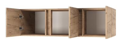 Антресоль к шкафу "Вертикаль" двухстворчатому(крафт белый)Антресоль к шкафу "Вертикаль" трехстворчатому (дуб золотой)