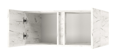 Антресоль к шкафу "Вертикаль" двухстворчатому(крафт белый)