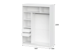 Шкаф-купе ШКП 3 ширина (160 см)