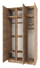 Шкаф трехстворчатый "Вертикаль" с антресолью (дуб золотой)