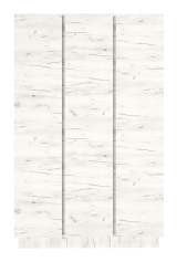 Шкаф трехстворчатый "Вертикаль"  (крафт белый)