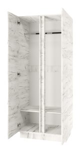 Шкаф двухстворчатый "Вертикаль"  (крафт белый)